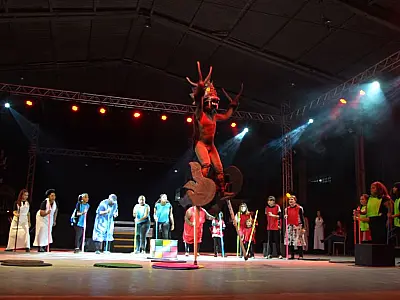 Área Continental recebe segunda apresentação da Encenação de São Vicente