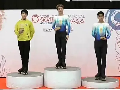 Patinadores de Santos conquistam medalhas no Paraguai e embarcam para a Itália