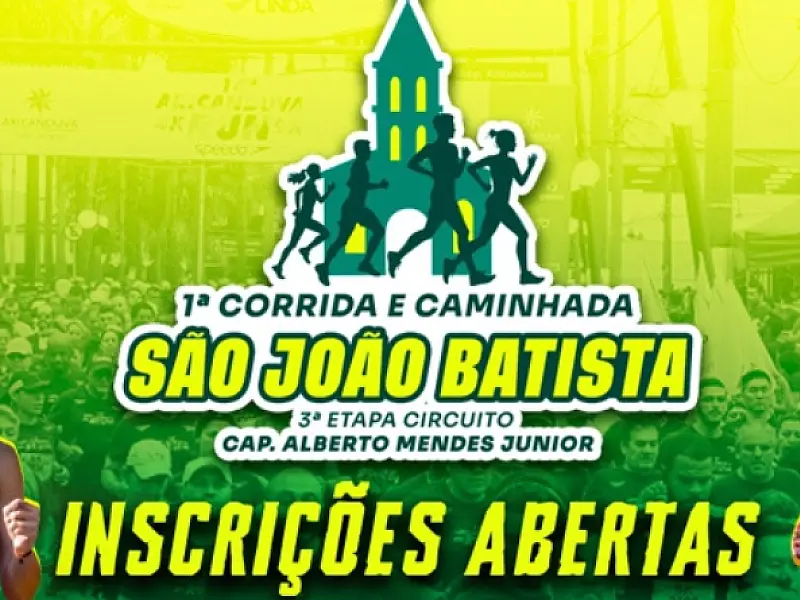 Vale do Ribeira: Sete Barras abre inscrições para a 1ª Corrida e Caminhada São João Batista
