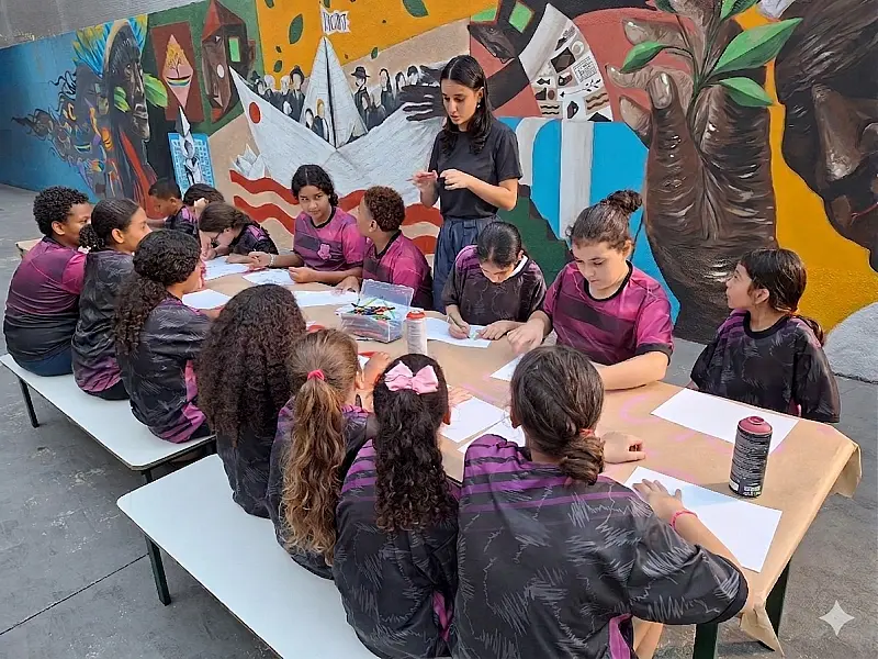 Projeto Cultura na Quebrada inicia aulas de dança e grafite para jovens em Santos