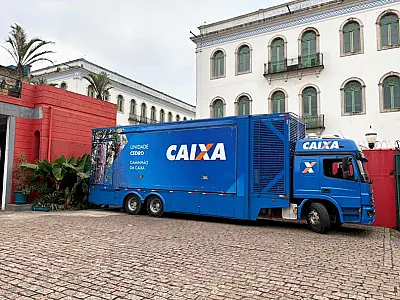 CAIXA APRESENTA SOLUÇÕES DE FINANCIAMENTO PARA TRANSPORTE NO FEIRÃO MOVE BRASIL, EM SANTOS (SP)