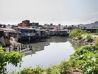 Ilha do Burgre sofre com alagamentos por conta da comporta da Estação Elevatória de Santos