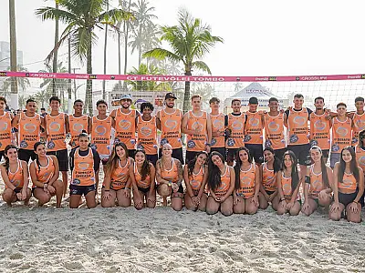 Dupla mista Naty e Betini vence 2ª etapa do Desafio de Futevôlei na Enseada