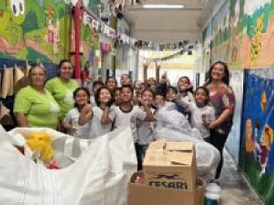 Mais de 3 toneladas de materiais recicláveis são coletados por alunos em Cubatão