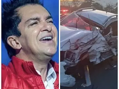 Cantor gospel Regis Danese, de 'Faz Um Milagre em Mim', sofre acidente de carro em Goiás