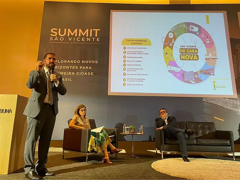 Plano 'São Vicente 500 anos' é apresentado para autoridades durante conferência