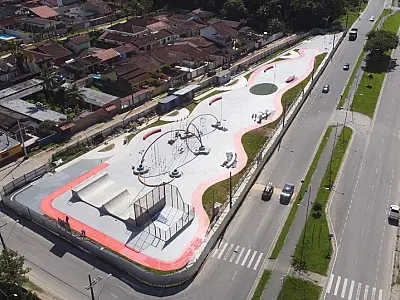 Obras da Praça Anchieta chegam à fase final no Vista Linda, em Bertioga