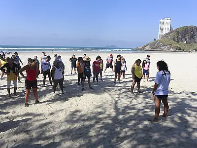 11º Aulão na Enseada conscientiza 60 pessoas sobre saúde mental