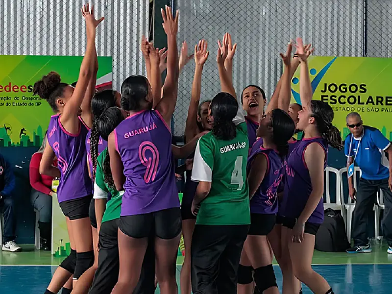 Equipe de handebol de Guarujá representa o Estado nos Jogos Escolares Brasileiros
