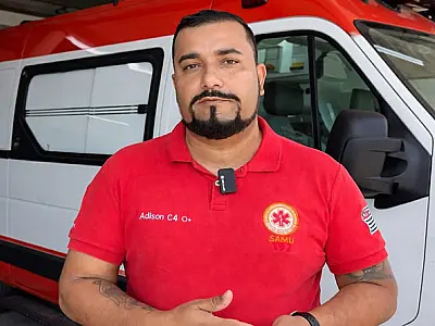 Socorrista do SAMU de São Vicente salva bebê engasgado em ato de heroísmo