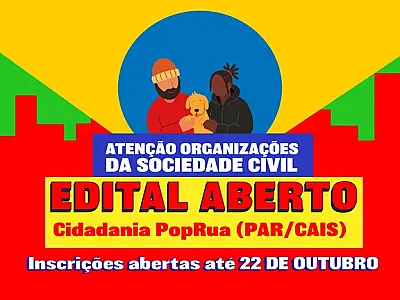 CIDADANIA PopRua - Aberta seleção para implementar unidades de apoio à população em situação de rua