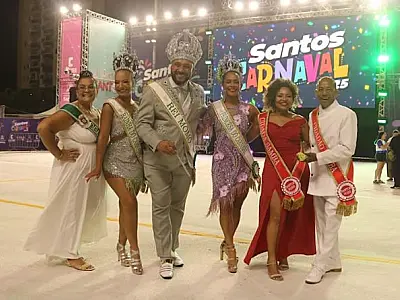 Inscrições do Concurso do Rei Momo, Rainha e Princesa do Santos Carnaval 2026 estão abertas