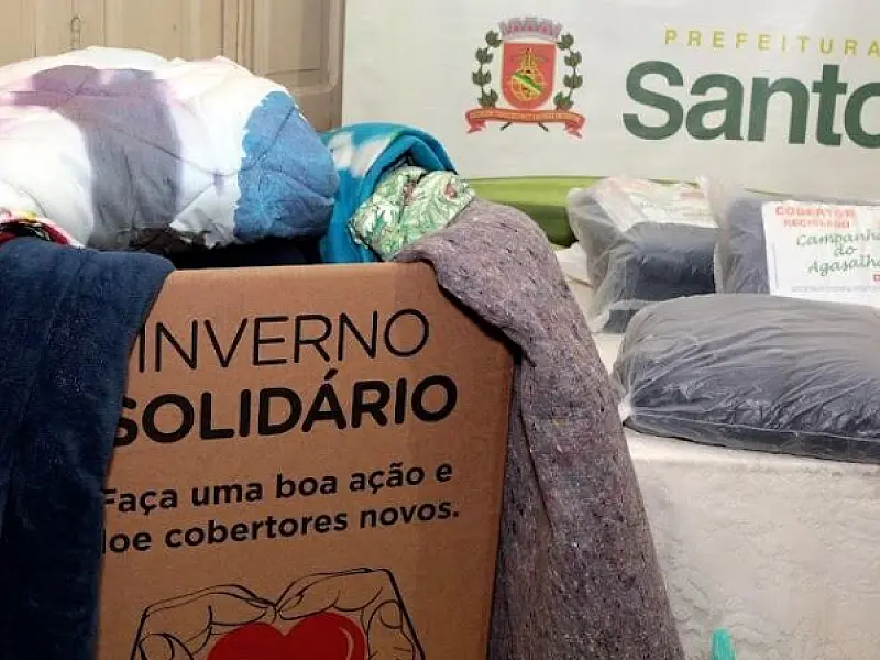Santos antecipa Campanha do Agasalho e prevê mais de 50 postos de arrecadação