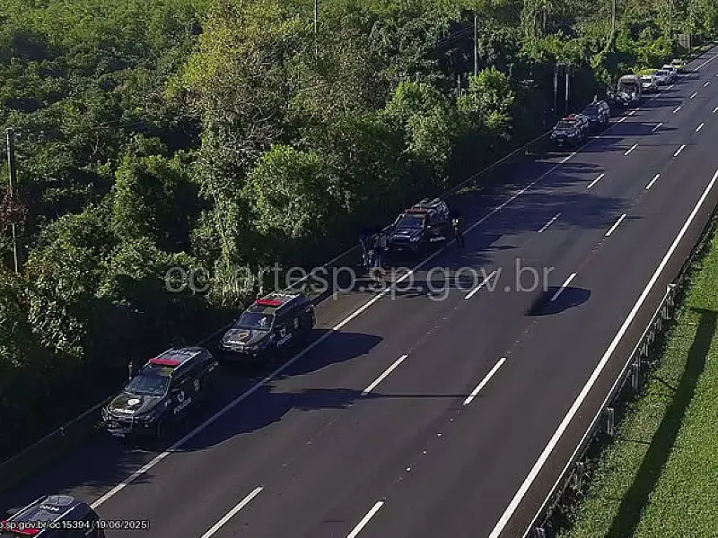 Ocorrência policial afeta trecho rodoviário sob gestão da Ecovias