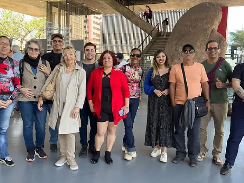 Programa Gira Mundos leva artistas de Guarujá para o Museu de Artes de São Paulo (Masp)