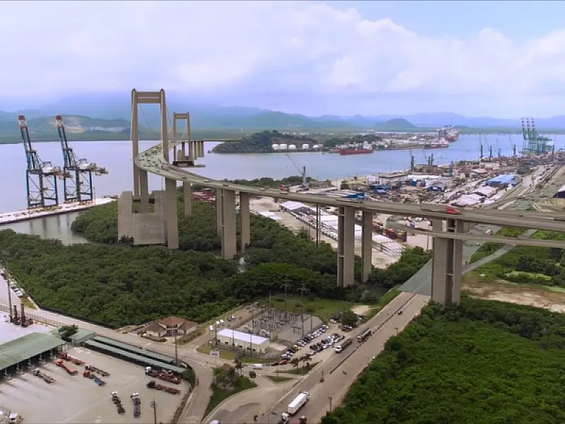 Estado vai ingressar com ação judicial para garantir a construção da ponte entre Santos e Guarujá