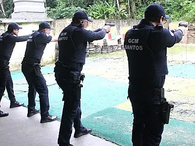 Guarda municipal de Santos habilita mais 33 agentes para o porte de arma de fogo