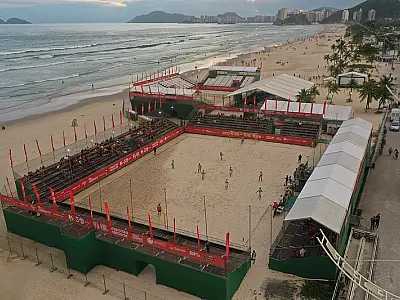 Arena Verão+ recebe etapas do Mundial ITF e do CBT GA de Beach Tennis na Enseada