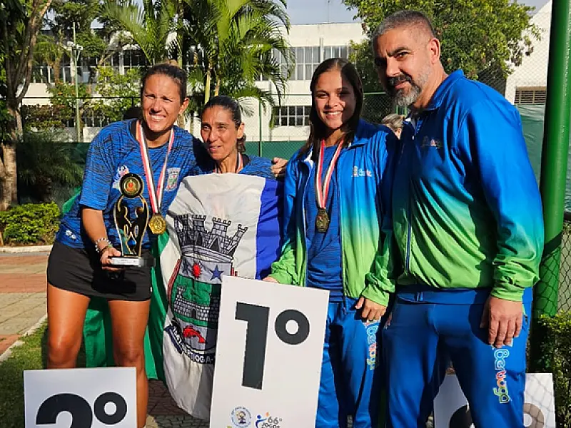 Bertioga conquista medalha de ouro inédita no tênis nos Jogos Regionais