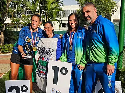 Bertioga conquista medalha de ouro inédita no tênis nos Jogos Regionais