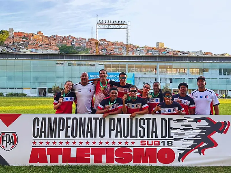 Atletismo sub-18 de Praia Grande/SP fica entre as quatro melhores equipes do Estado de São Paulo