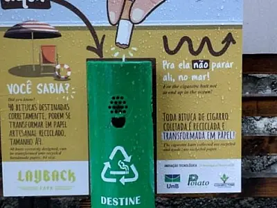 Prefeitura tem projeto para implantação de coletores para bitucas de cigarro
