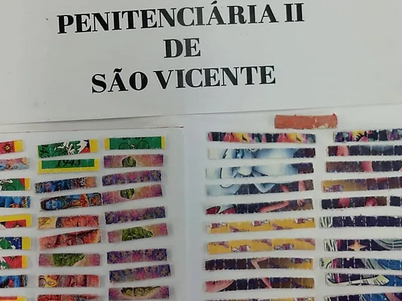 Companheira de detento tenta entrar em penitenciária de São Vicente com LSD no forro da calcinha