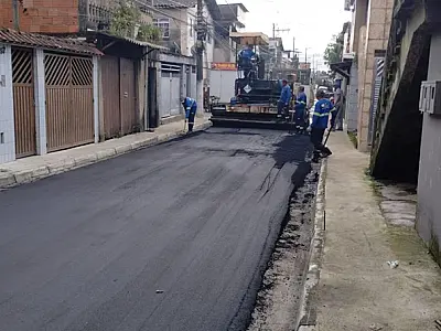 Começa a renovação asfáltica no Caminho São José, em Santos