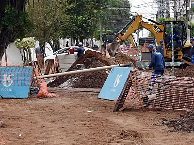 Praia Grande recebe obras de saneamento básico do Programa Onda Limpa da Sabesp