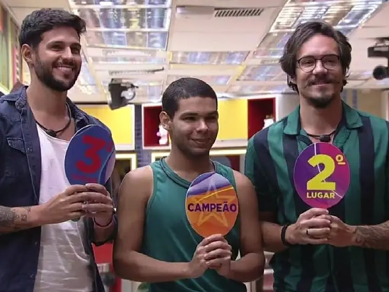 Vini é o mais desejado no pódio dos colegas no BBB 22