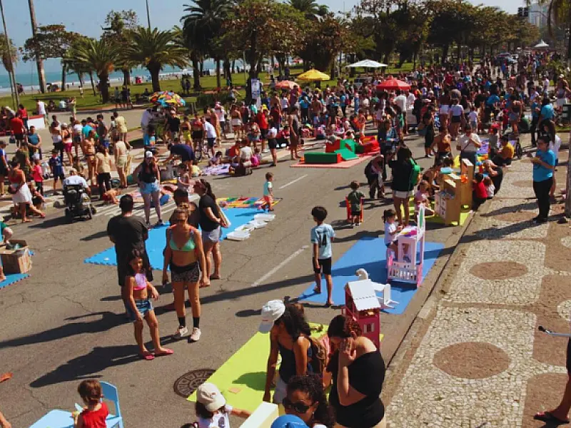 Avenida da orla de Santos tem bloqueio parcial no domingo para atividades de esporte e lazer