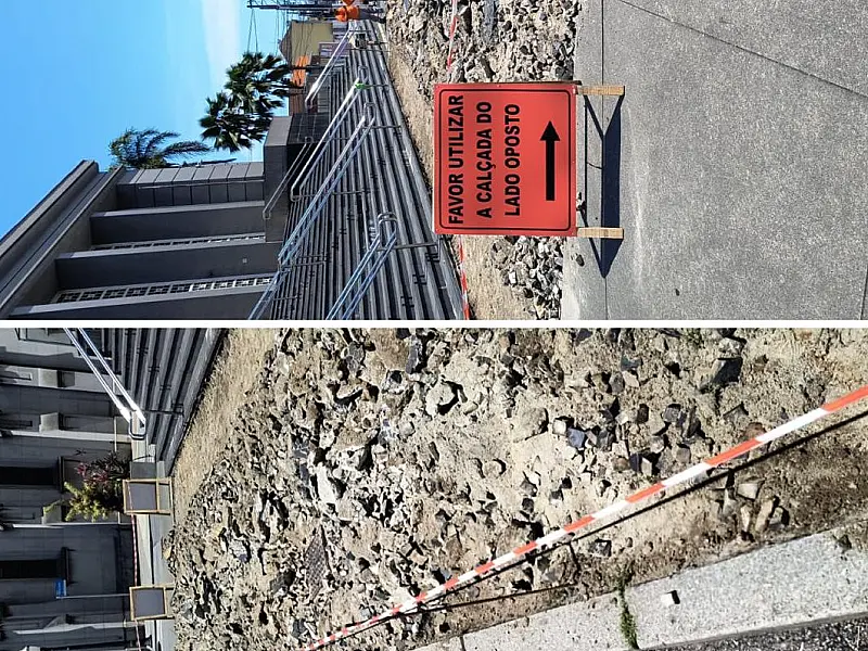 Retomadas as obras da Praça José Bonifácio, no Centro de Santos