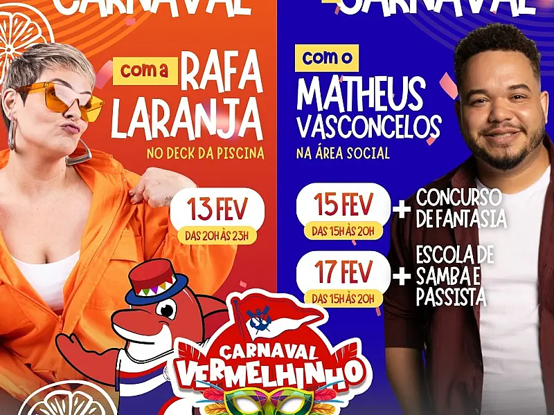 Senadinho Especial e Matinês animam o Carnaval Vermelhinho