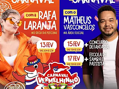 Senadinho Especial e Matinês animam o Carnaval Vermelhinho