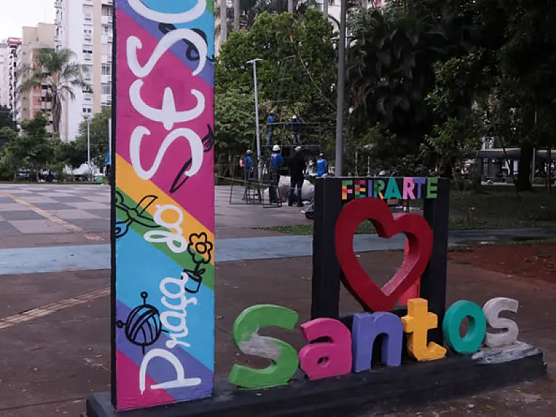 Decoração de Natal terá 2,2 milhões de pontos de LED nas cinco regiões de Santos