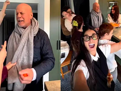 Ex-mulher de Bruce Willis, Demi Morre comemora e homenageia ator