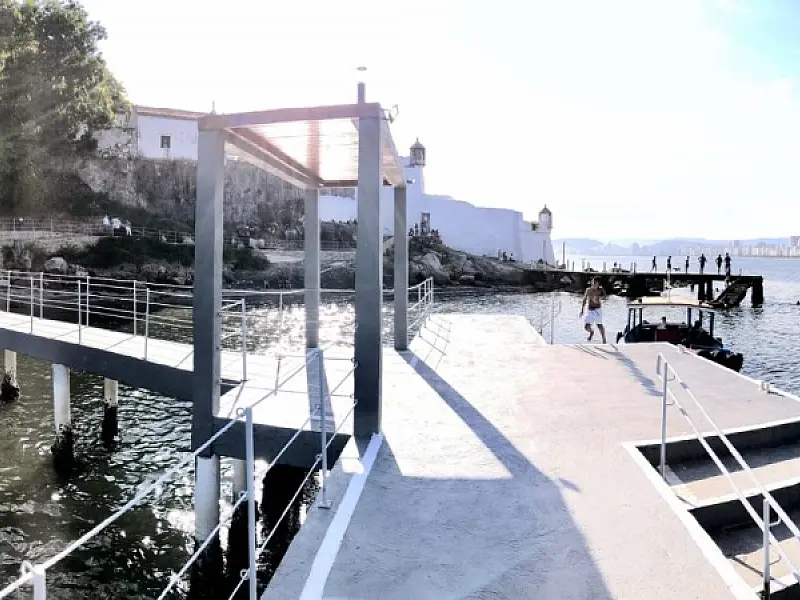 Fortaleza da Barra passa a contar com píer revitalizado e entorno mais acessível