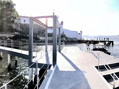 Fortaleza da Barra passa a contar com píer revitalizado e entorno mais acessível