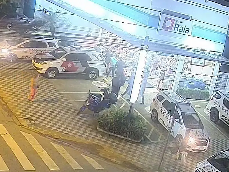 Câmeras flagram quadrilha após roubos em farmácias