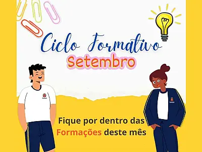 Agenda da Educação tem ciclo formativo para a segunda quinzena de setembro
