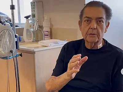 Faustão se emociona ao agradecer família do doador