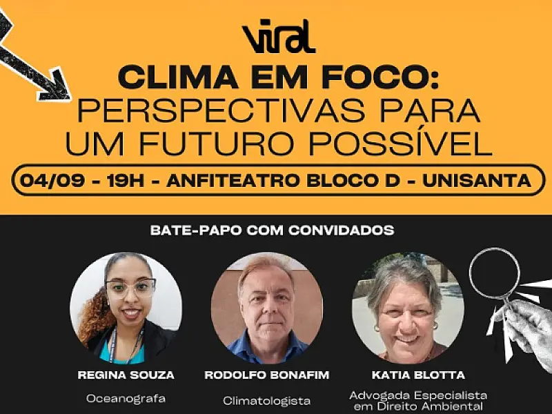 Estudantes de Jornalismo da Unisanta lançam revista digital sobre mudanças climáticas