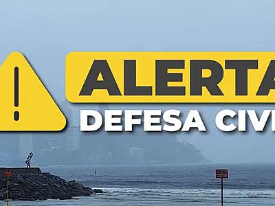 Defesa Civil alerta para previsão de temporal em São Vicente nos próximos dias