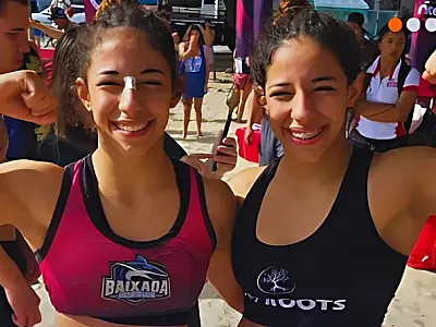 Dessa vez na praia, gêmeas de Santos voltam a ser bronze no Pan de Wrestling