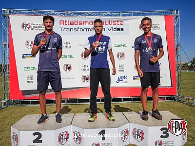 Jovem talento de equipe santista de atletismo vence Paulista