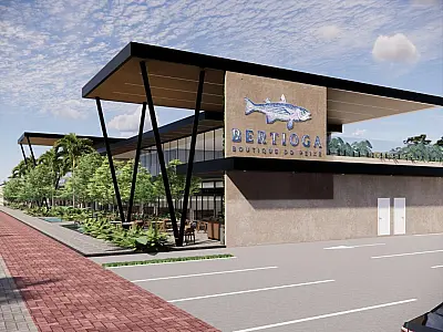 Novo atrativo turístico, Boutique do Peixe começa a ser construída em Bertioga