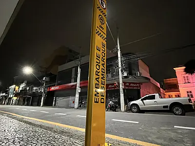 São Vicente inicia implantação de pontos de parada para motoristas de aplicativo