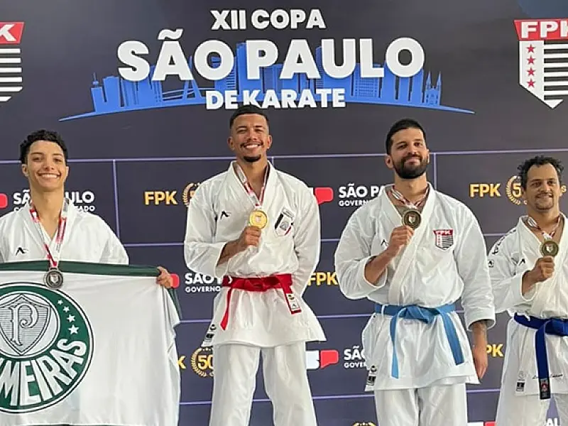 Caratê de Praia Grande conquista cinco medalhas de ouro na Copa São Paulo, em Paulínia