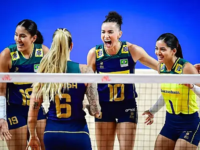 Invicto, Brasil atropela Bulgária na Liga das Nações Feminina de Vôlei