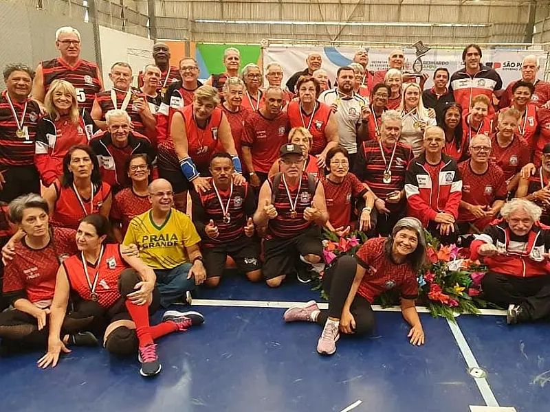 Fazendo história, Time Praia Grande é bicampeão dos Jogos da Melhor Idade